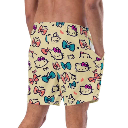 Bow Kitty Parade on a Swim Trunks