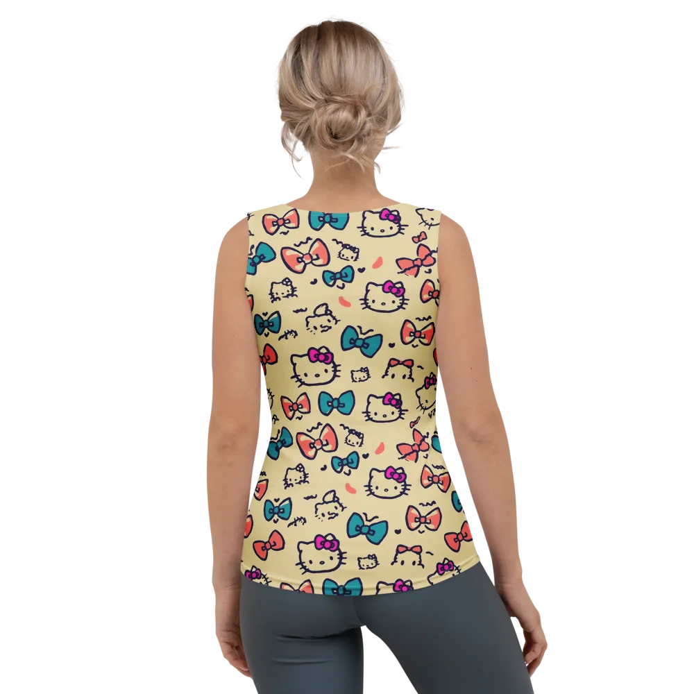Bow Kitty Parade on Women's Tank Top — Back