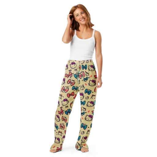 Bow Kitty Parade on a Women's Pajama Pants