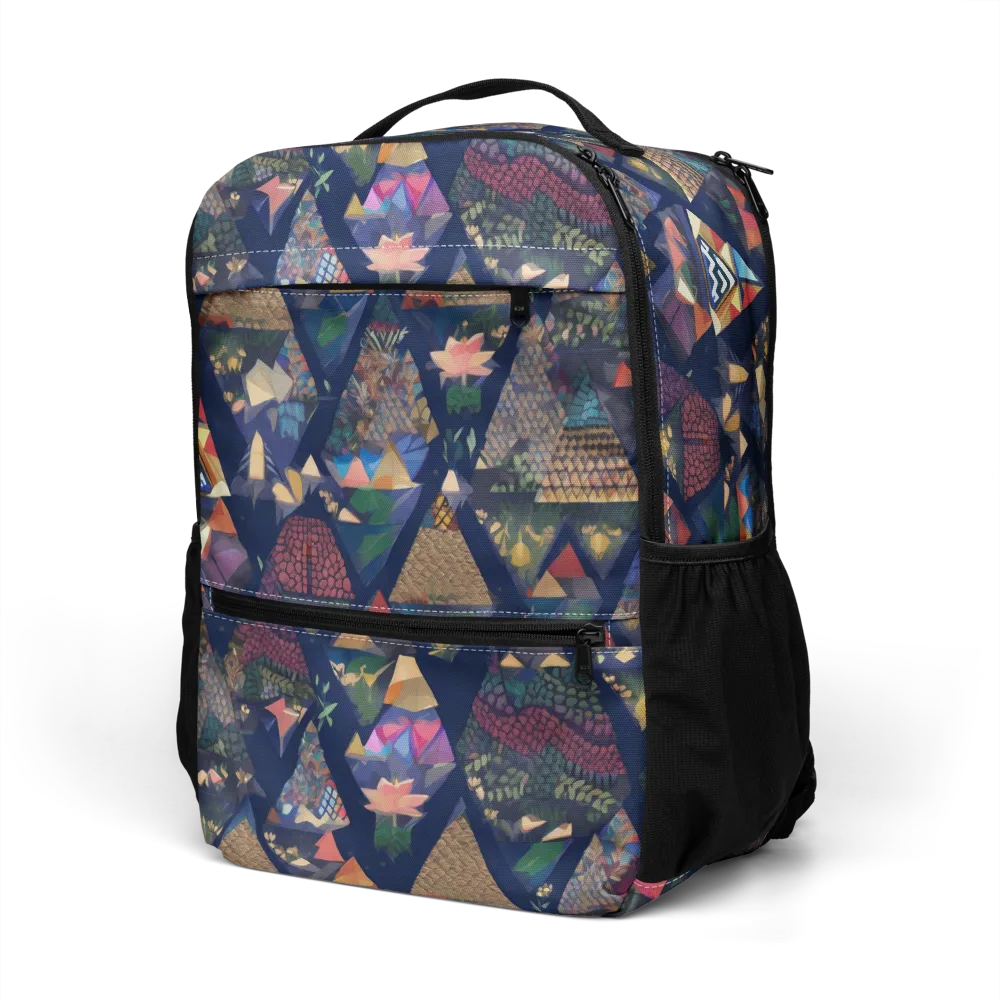 Triangle Garden on Utility Backpack — Left Front