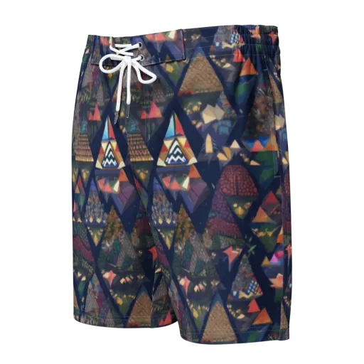 Triangle Garden on a Men's Board Shorts