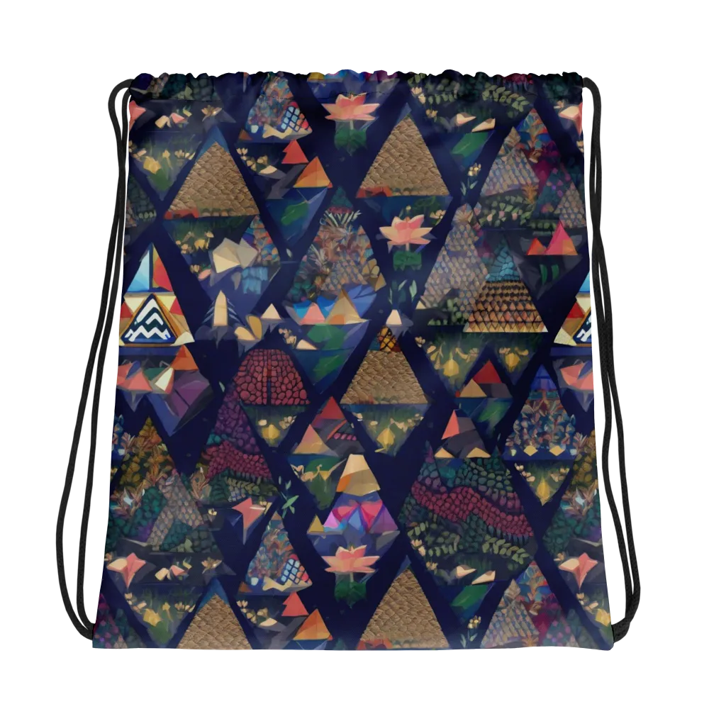 Triangle Garden on Drawstring Bag — Photo
