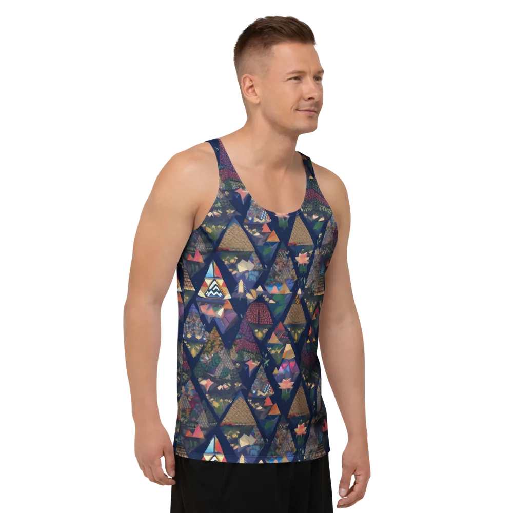 Triangle Garden on Men's Tank Top — Right Front