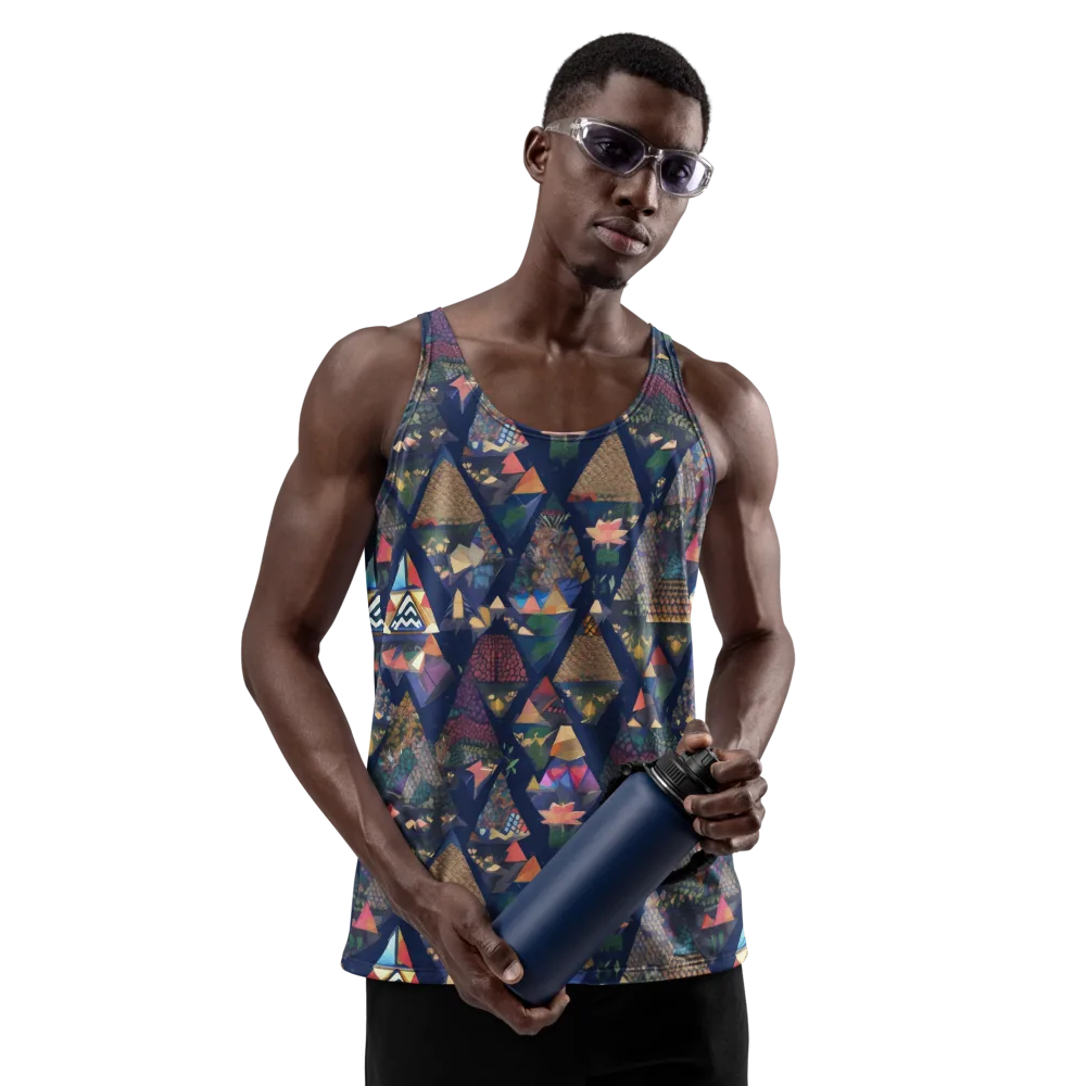 Triangle Garden on Men's Tank Top — Front
