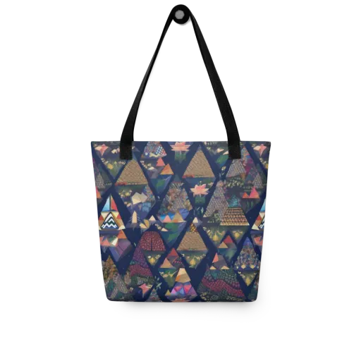 Triangle Garden on a Tote Bag
