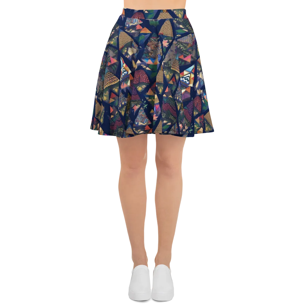 Triangle Garden on Skater Skirt — Front