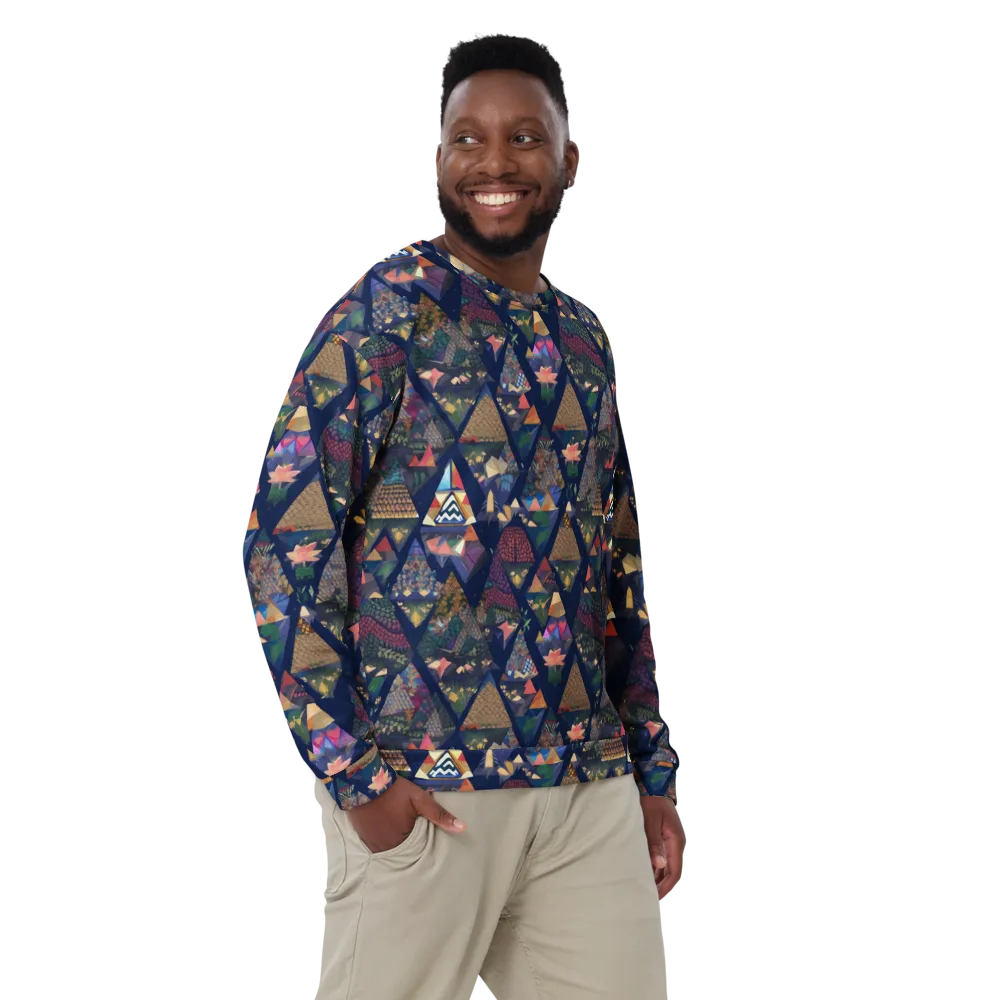 Triangle Garden on Sweatshirt — Front