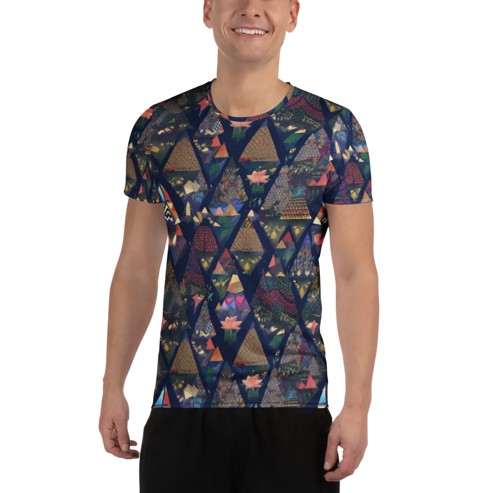 Triangle Garden on Men's Athletic T-Shirt — Front