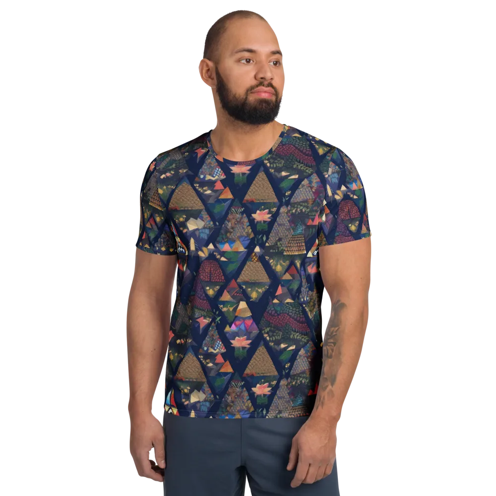 Triangle Garden on Men's Athletic T-Shirt — Front