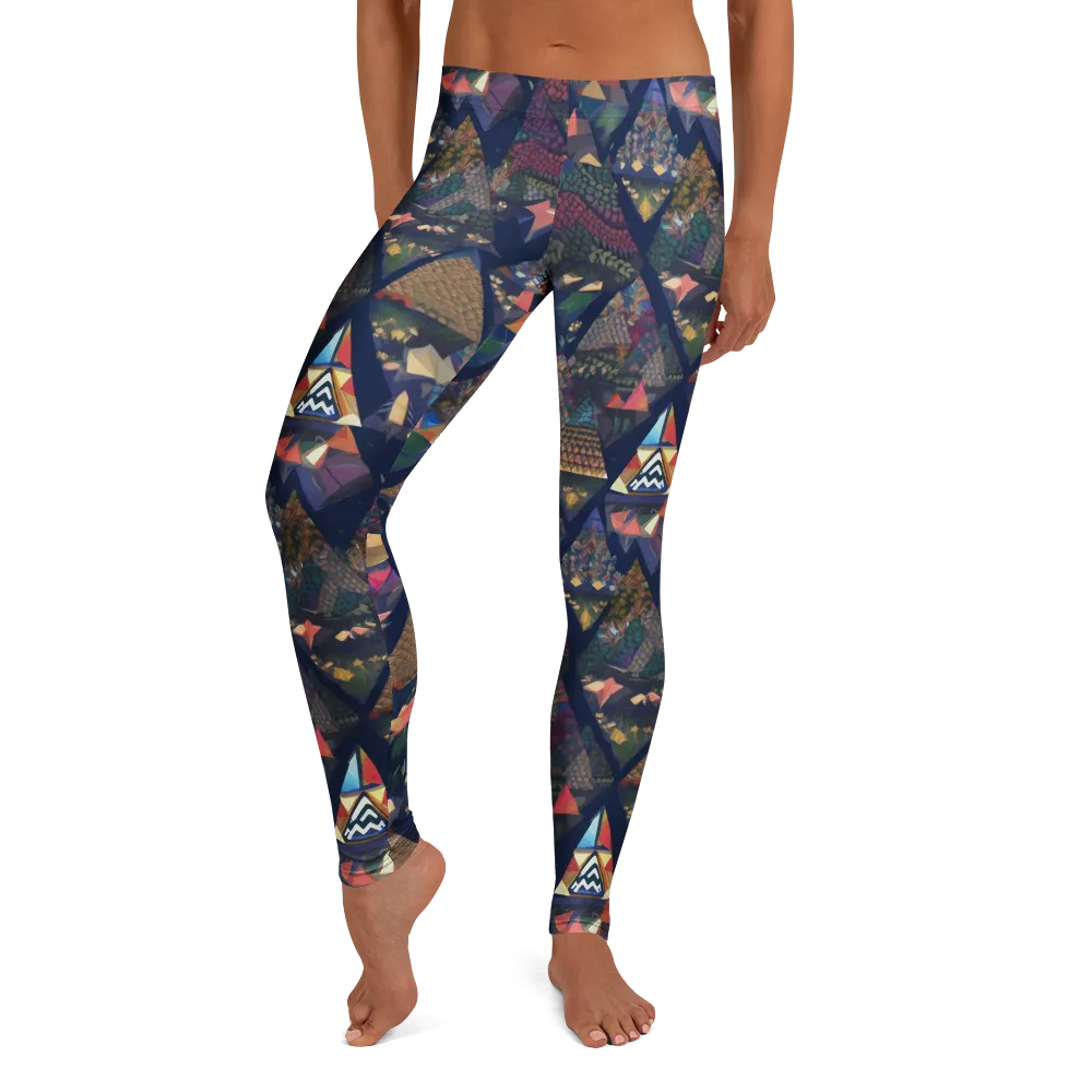 Triangle Garden on Leggings — Front