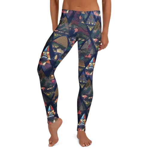 Triangle Garden on a Leggings
