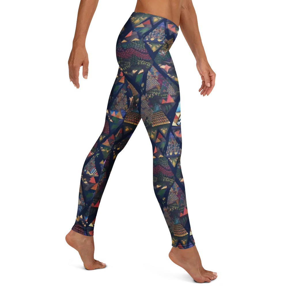 Triangle Garden on Leggings — Right