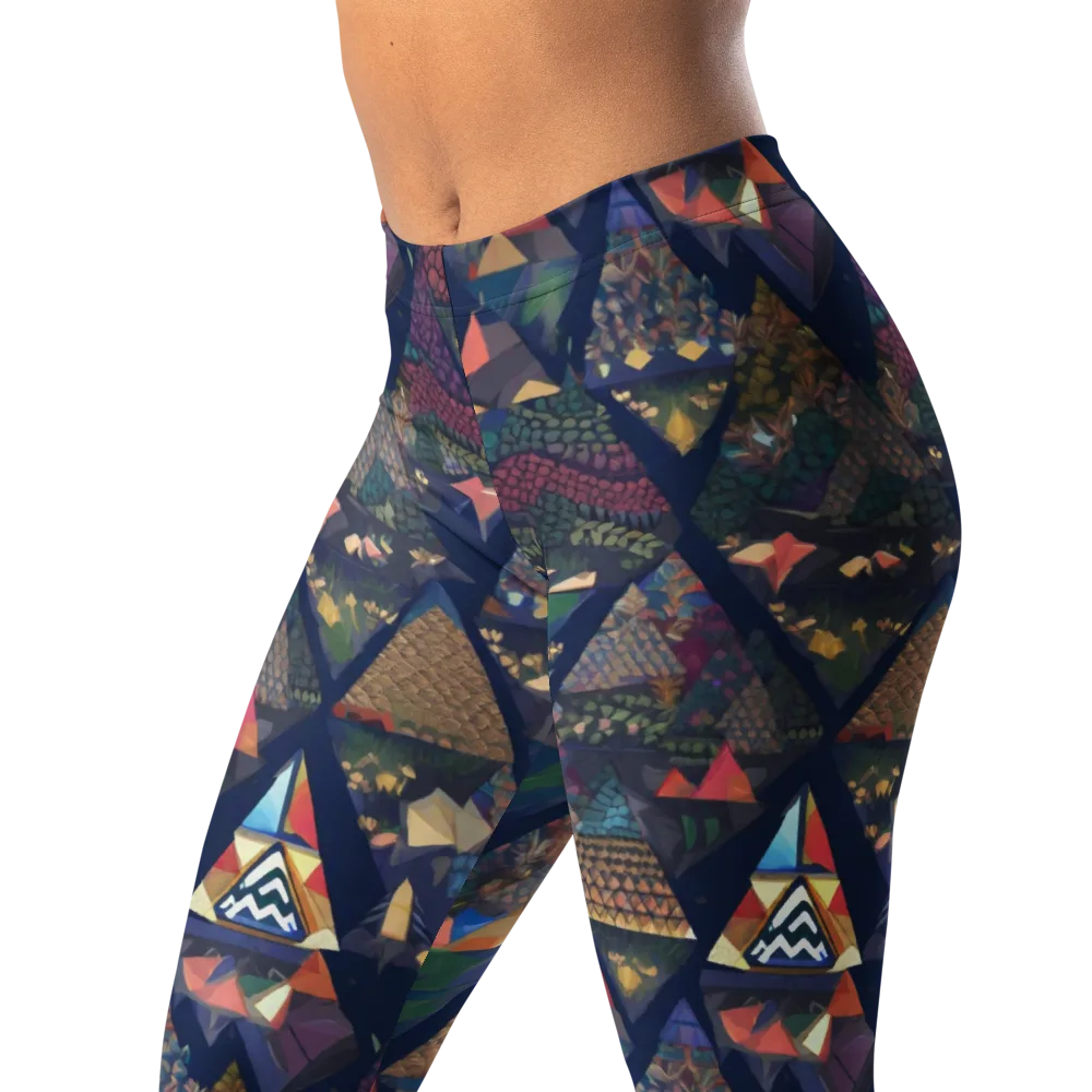 Triangle Garden on Leggings — Left Front