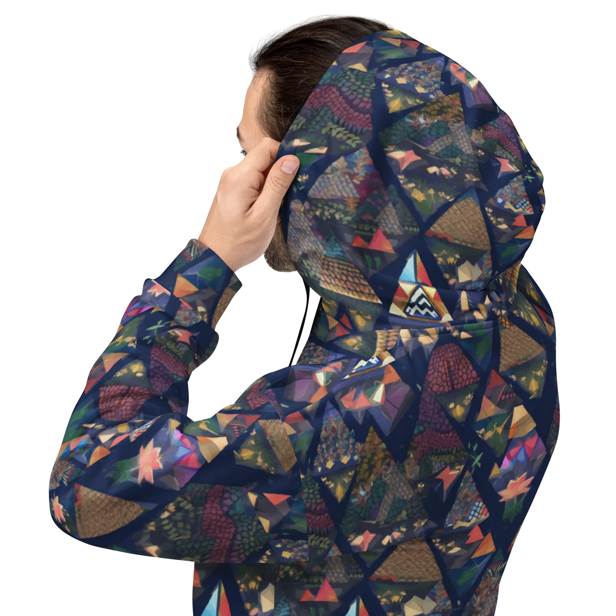 Triangle Garden on Hoodie — Back