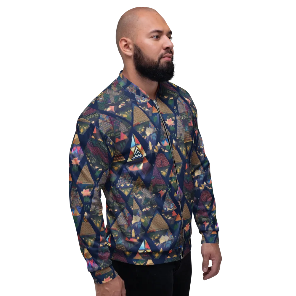 Triangle Garden on Bomber Jacket — Right