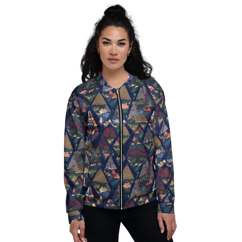 Triangle Garden on Bomber Jacket — Front