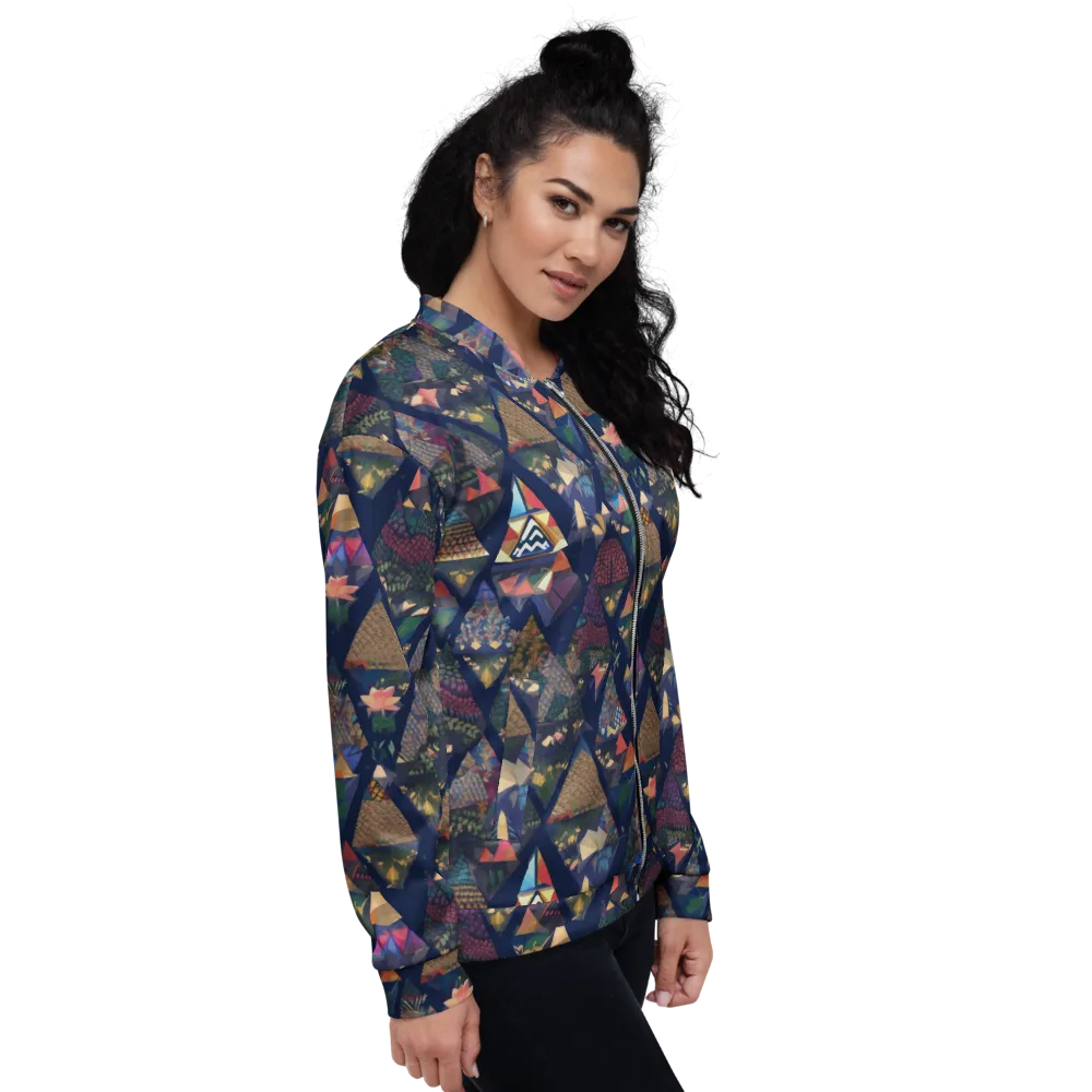 Triangle Garden on Bomber Jacket — Right