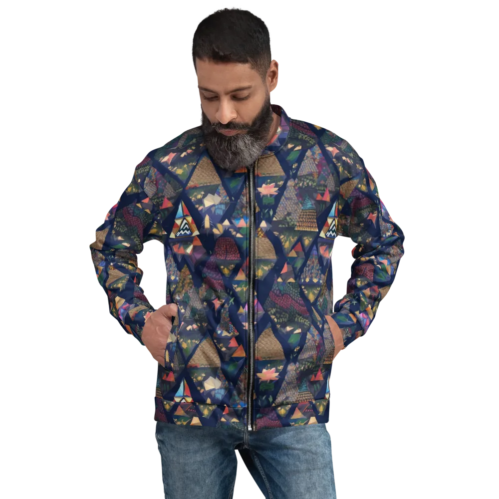 Triangle Garden on Bomber Jacket — Front