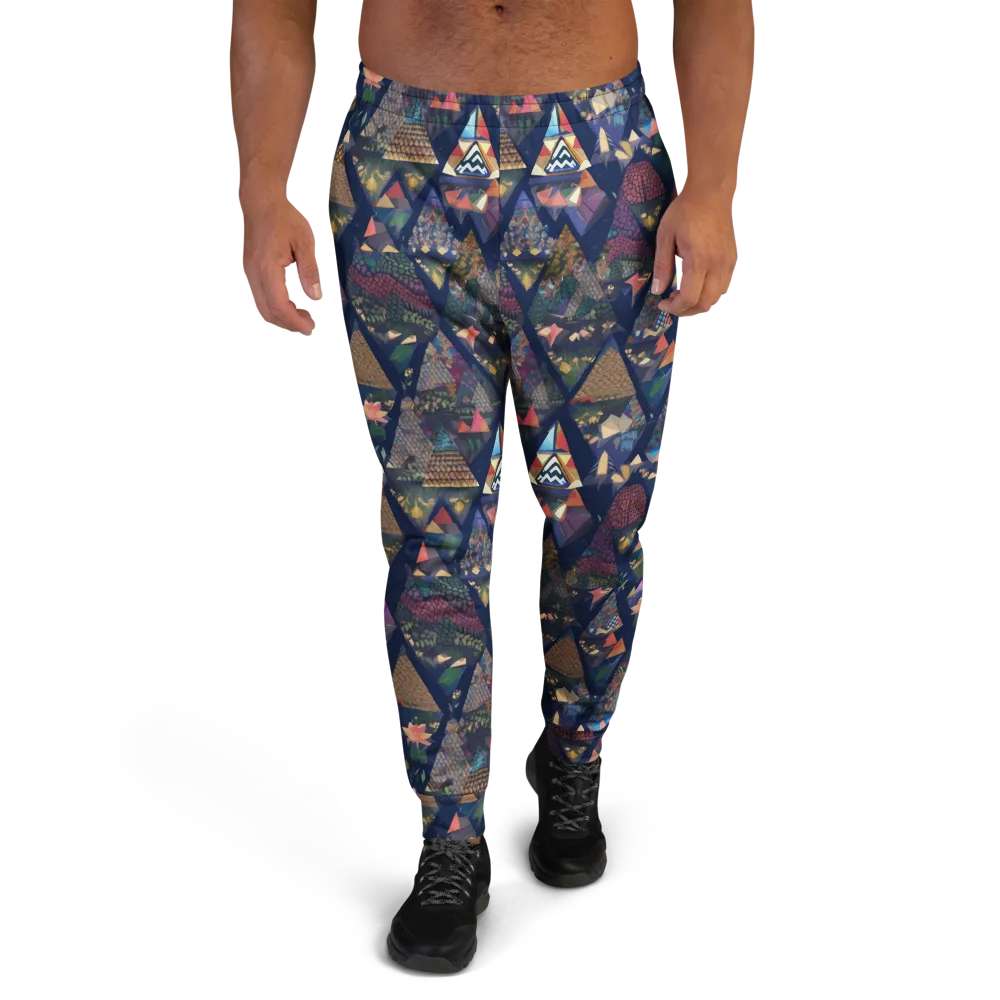 Triangle Garden on Men's Joggers — Front