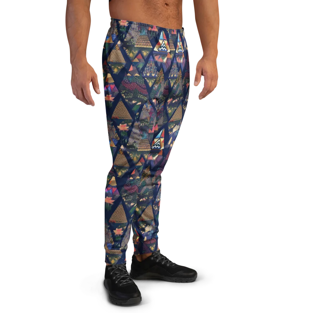 Triangle Garden on Men's Joggers — Right