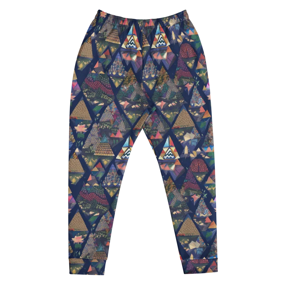 Triangle Garden on Men's Joggers — Front