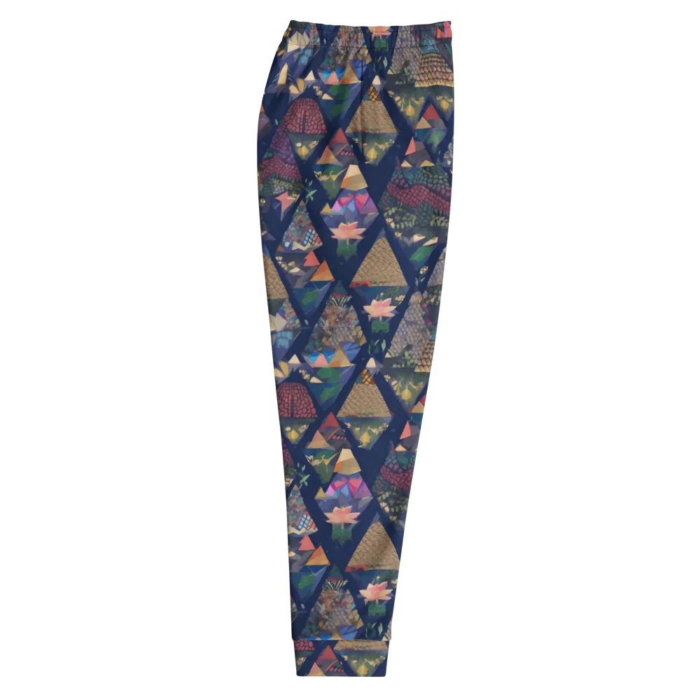 Triangle Garden on Men's Joggers — Right