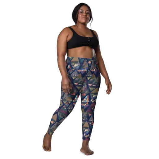 Triangle Garden on a Leggings with Pockets