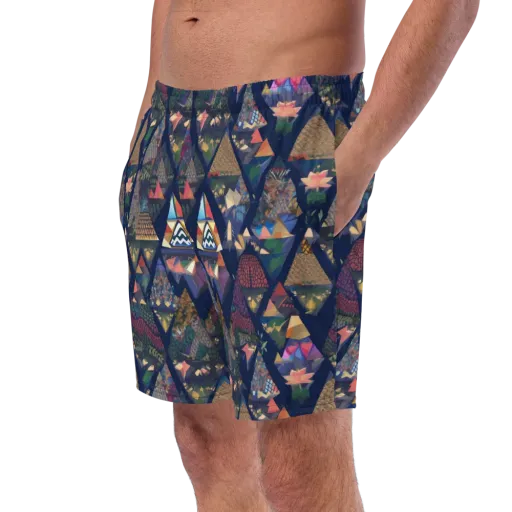 Triangle Garden on a Swim Trunks