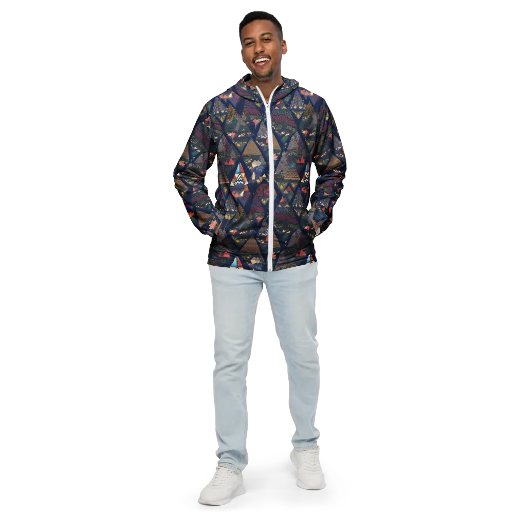 Triangle Garden on Men's Windbreaker — Front