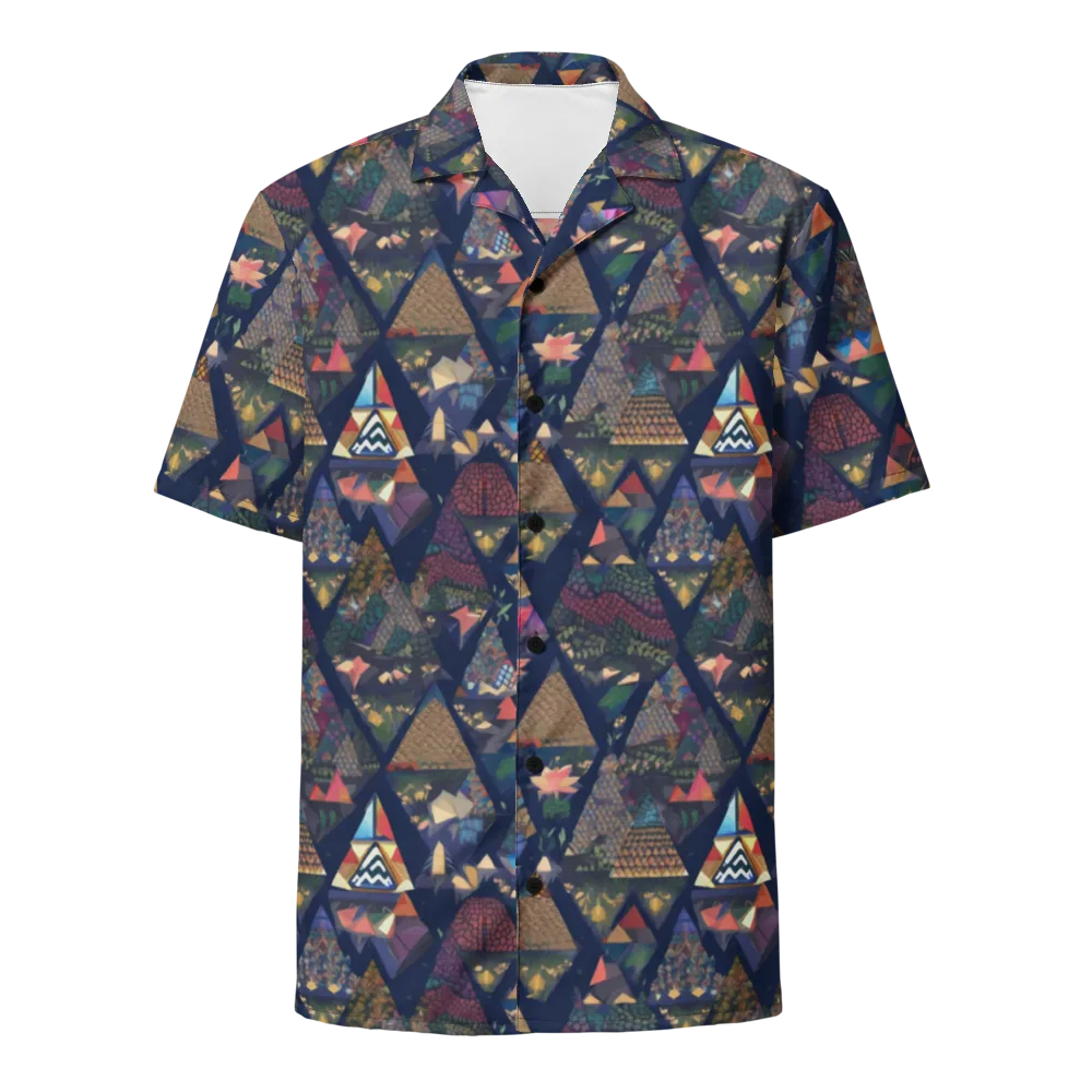 Triangle Garden on Button Shirt — Front