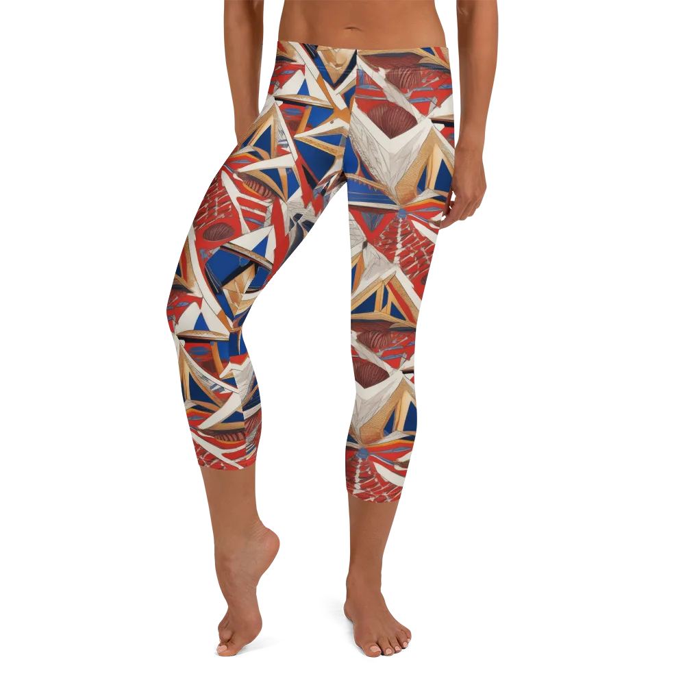 Regatta Geometry on Capri Leggings — Front
