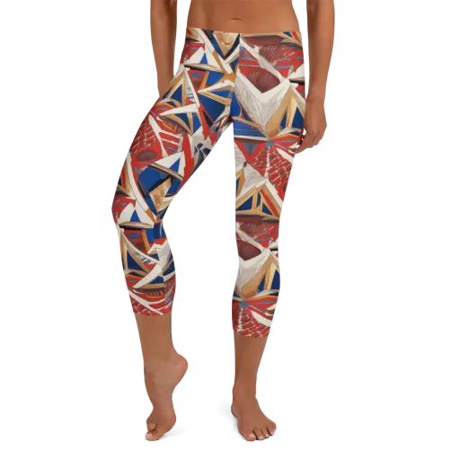 Regatta Geometry on a Capri Leggings