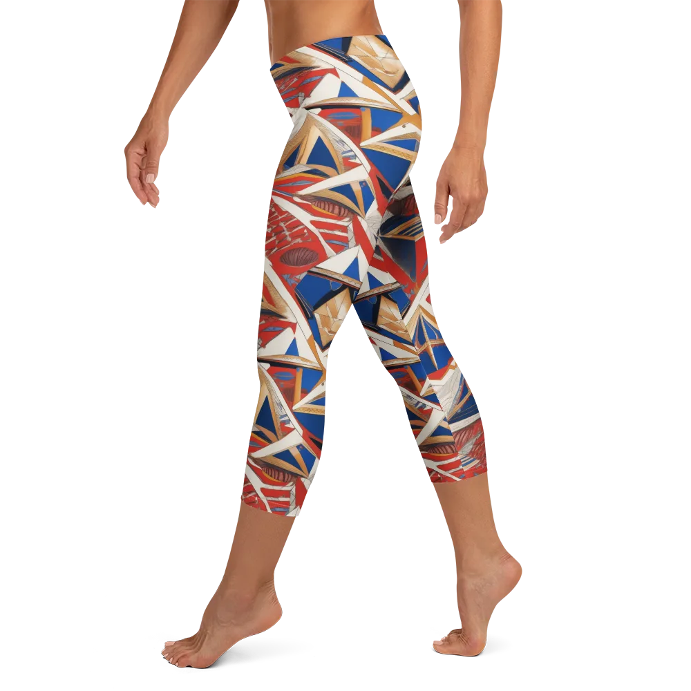 Regatta Geometry on Capri Leggings — Left