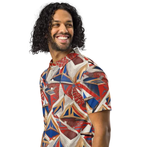 Regatta Geometry on a Men's Slim Fit Polo Shirt