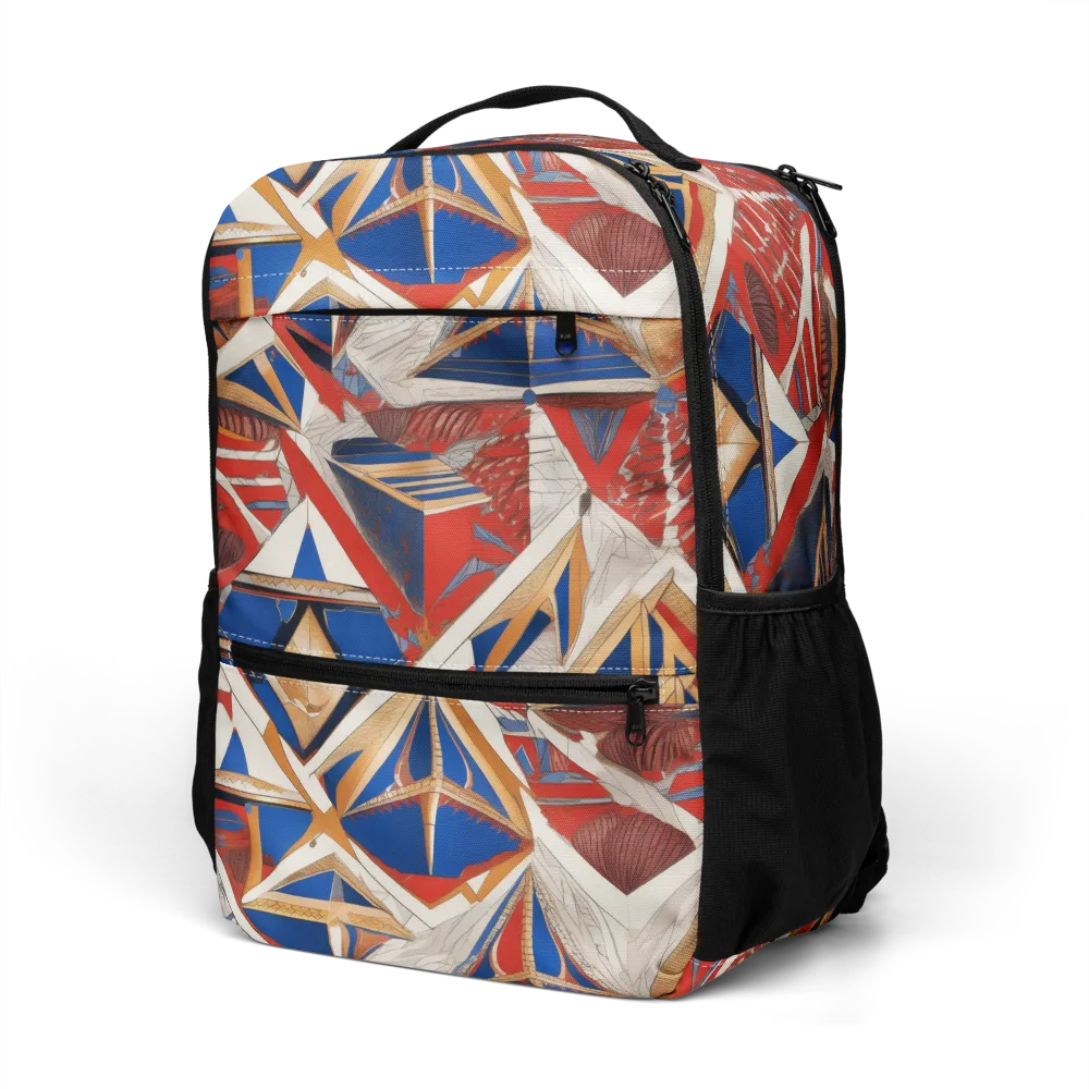 Regatta Geometry on Utility Backpack — Left Front