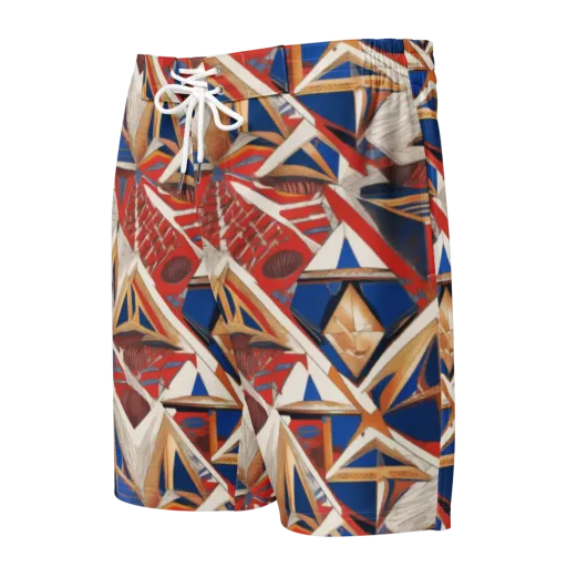 Regatta Geometry on a Men's Board Shorts