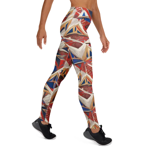Regatta Geometry on a Yoga Leggings