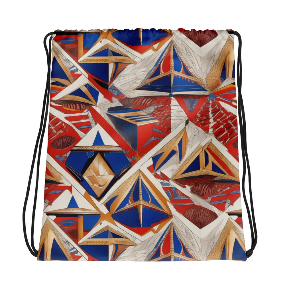 Regatta Geometry on Drawstring Bag — Photo