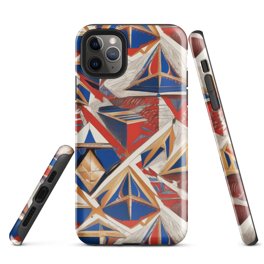 Regatta Geometry on Tough Case for iPhone® — Front