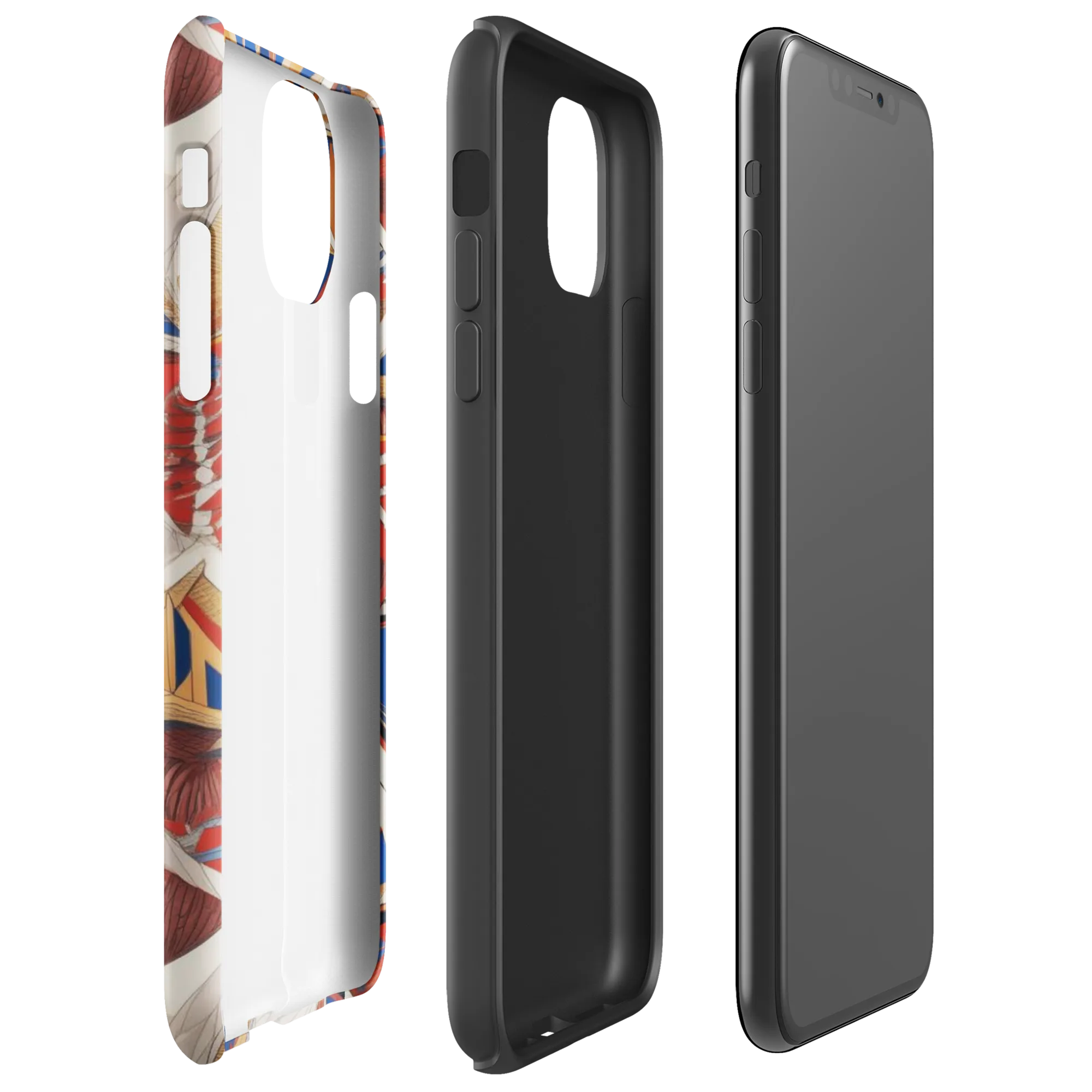 Regatta Geometry on Tough Case for iPhone® — Right