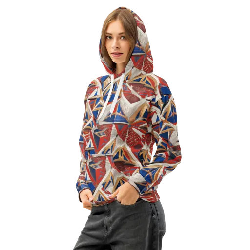 Regatta Geometry on a Cotton Hoodie