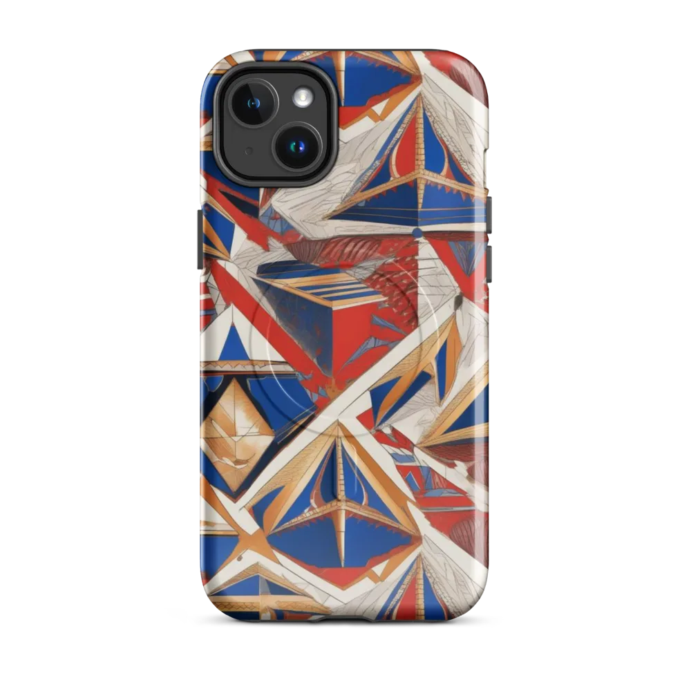 Regatta Geometry on MagSafe Tough Case for iPhone® — Front