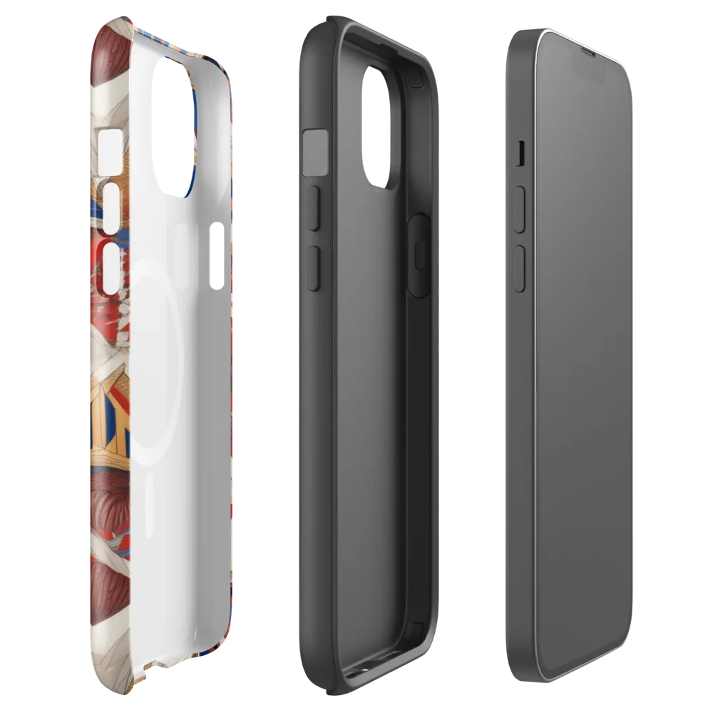 Regatta Geometry on MagSafe Tough Case for iPhone® — Front
