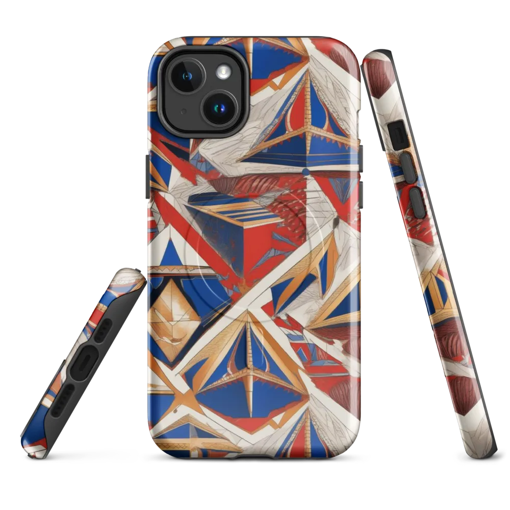 Regatta Geometry on MagSafe Tough Case for iPhone® — Front