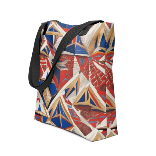 Regatta Geometry on a Tote Bag
