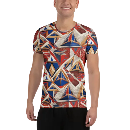 Regatta Geometry on a Men's Athletic T-Shirt