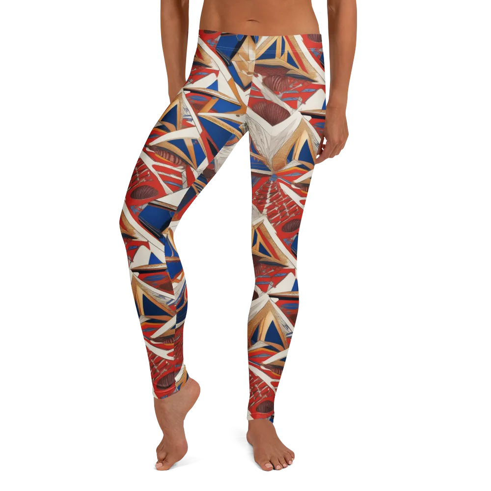 Regatta Geometry on Leggings — Front