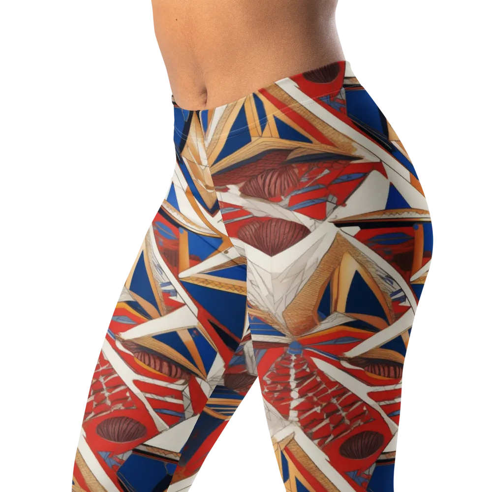 Regatta Geometry on Leggings — Left Front