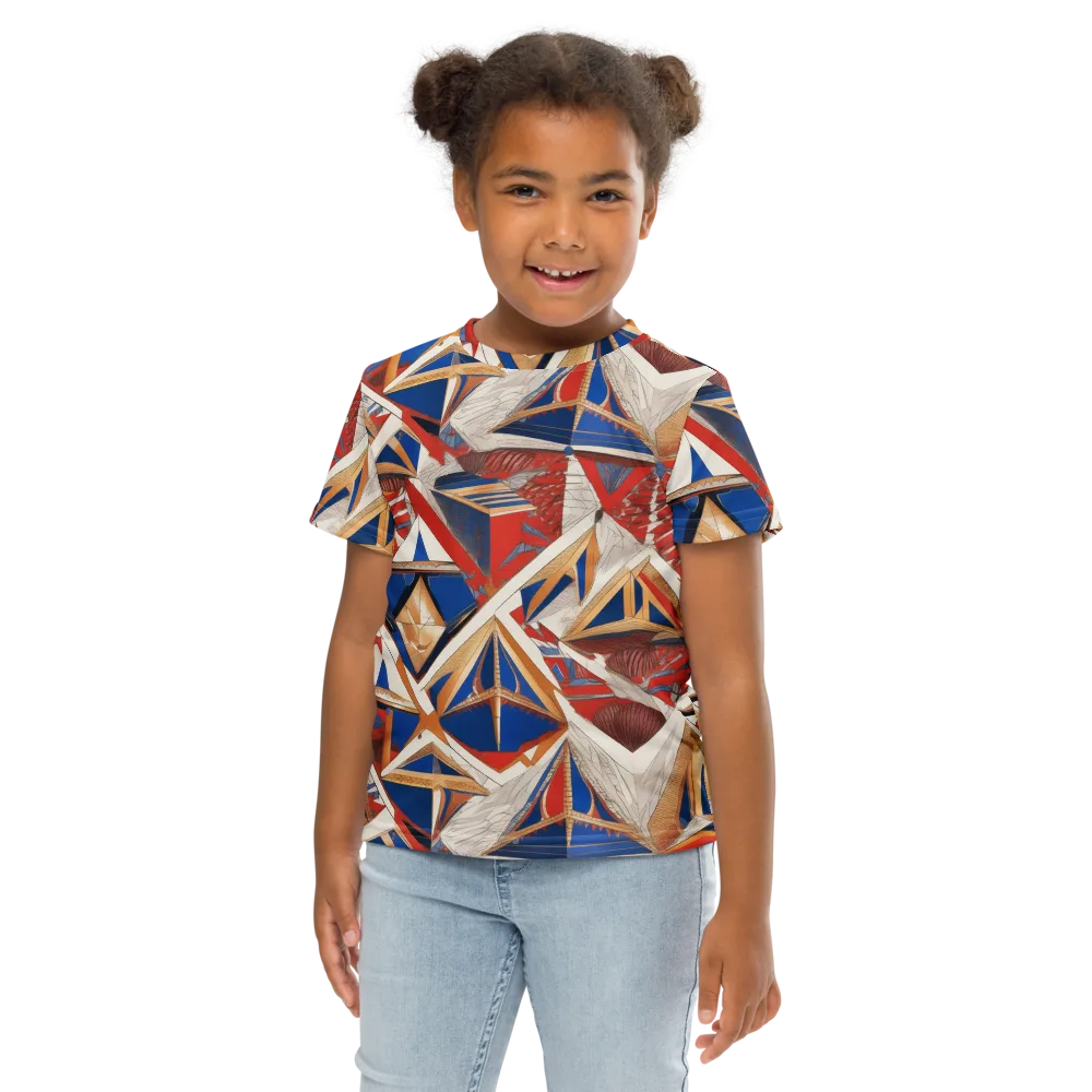 Regatta Geometry on Kids Crew Neck T-Shirt — Front