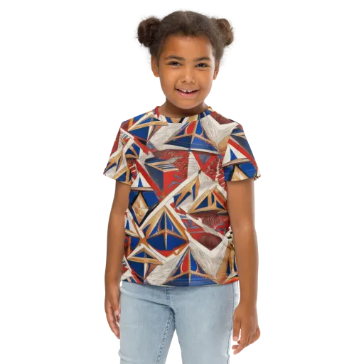 Regatta Geometry on a Kids Crew Neck T-Shirt